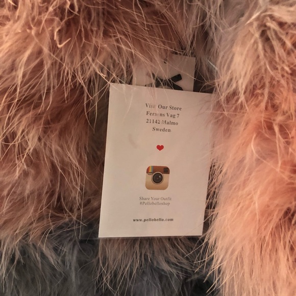 PELLO BELLO FLUFFY FEATHER  JACKET - MULTI COLOR - Picture 7 of 7